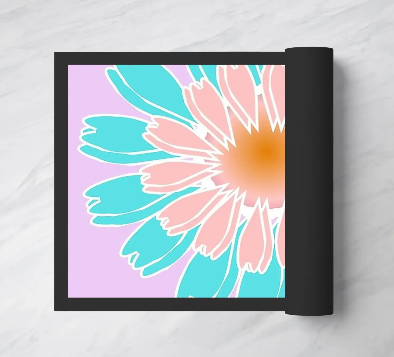 Abstract Hand-Drawn Daisy Pattern zerbino da Gerarldking Mellisa