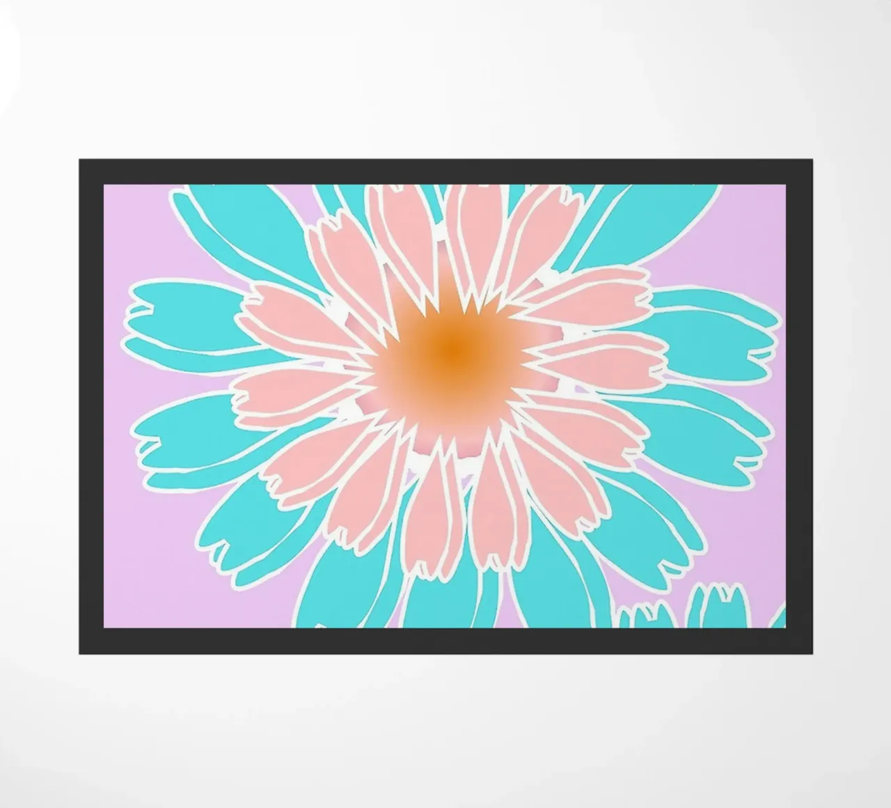 Abstract Hand-Drawn Daisy Pattern zerbino da Gerarldking Mellisa