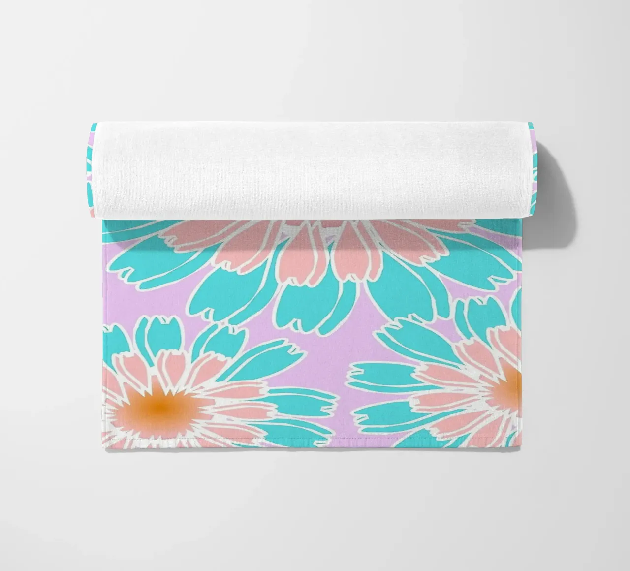 Abstract Hand-Drawn Daisy Pattern telo mare da Gerarldking Mellisa