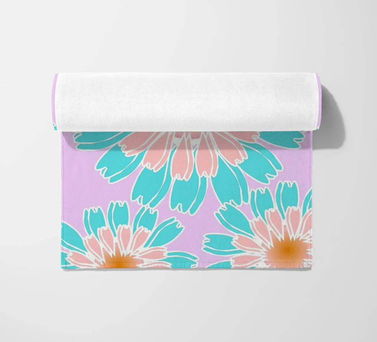 Abstract Hand-Drawn Daisy Pattern telo mare da Gerarldking Mellisa