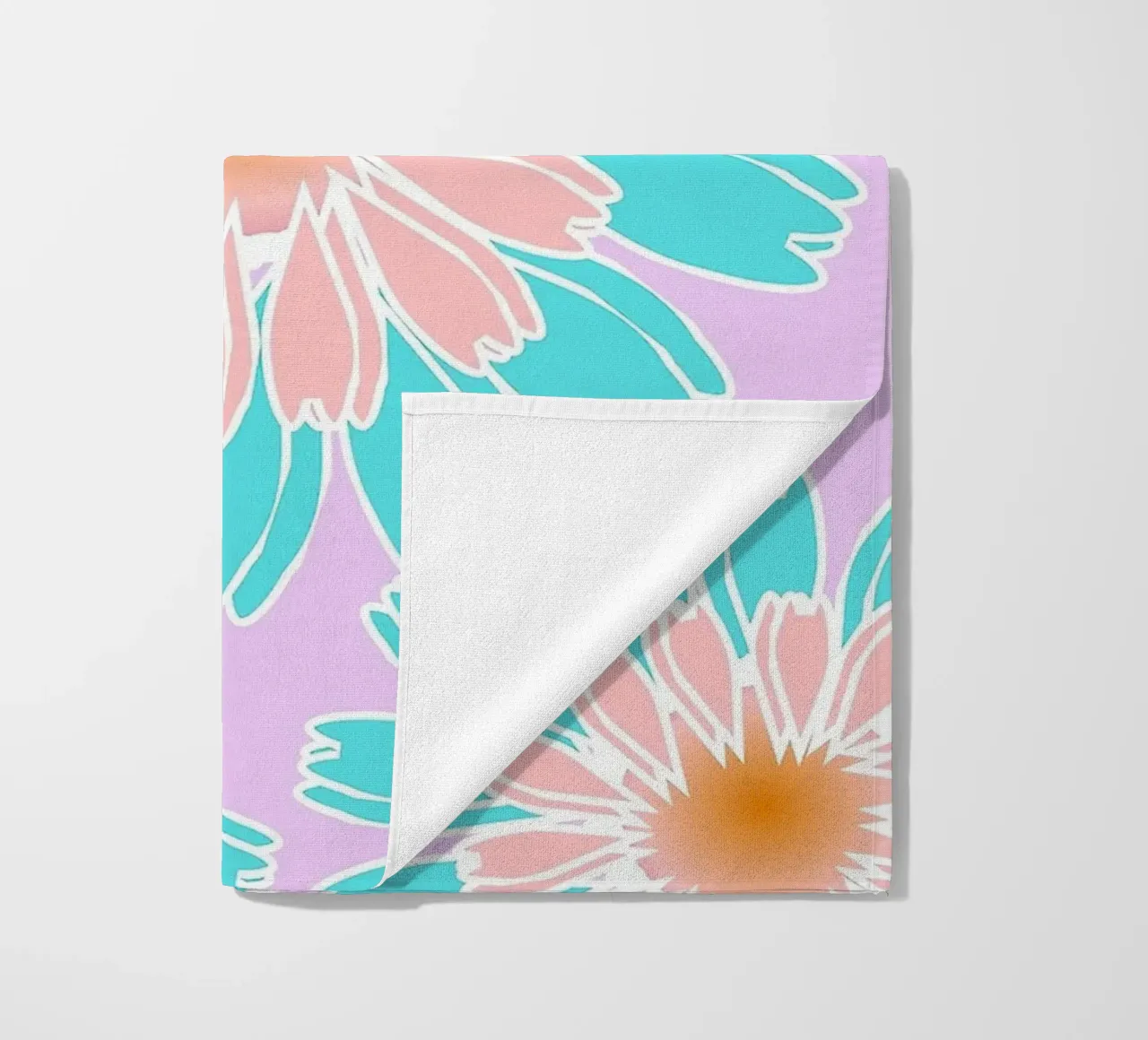 Abstract Hand-Drawn Daisy Pattern telo mare da Gerarldking Mellisa