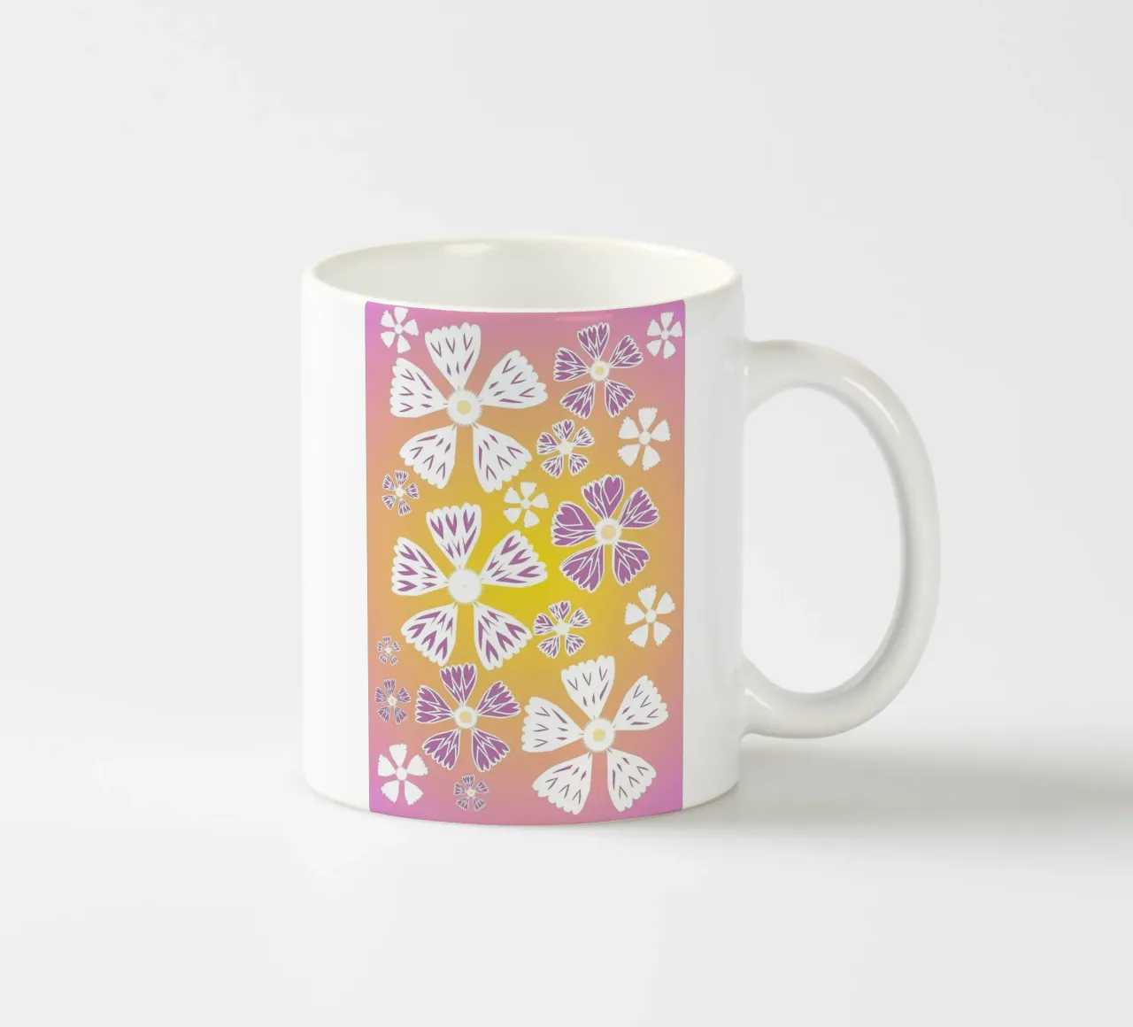 Abstract Pop Art Floral Pattern tazza in ceramica da Gerarldking Mellisa