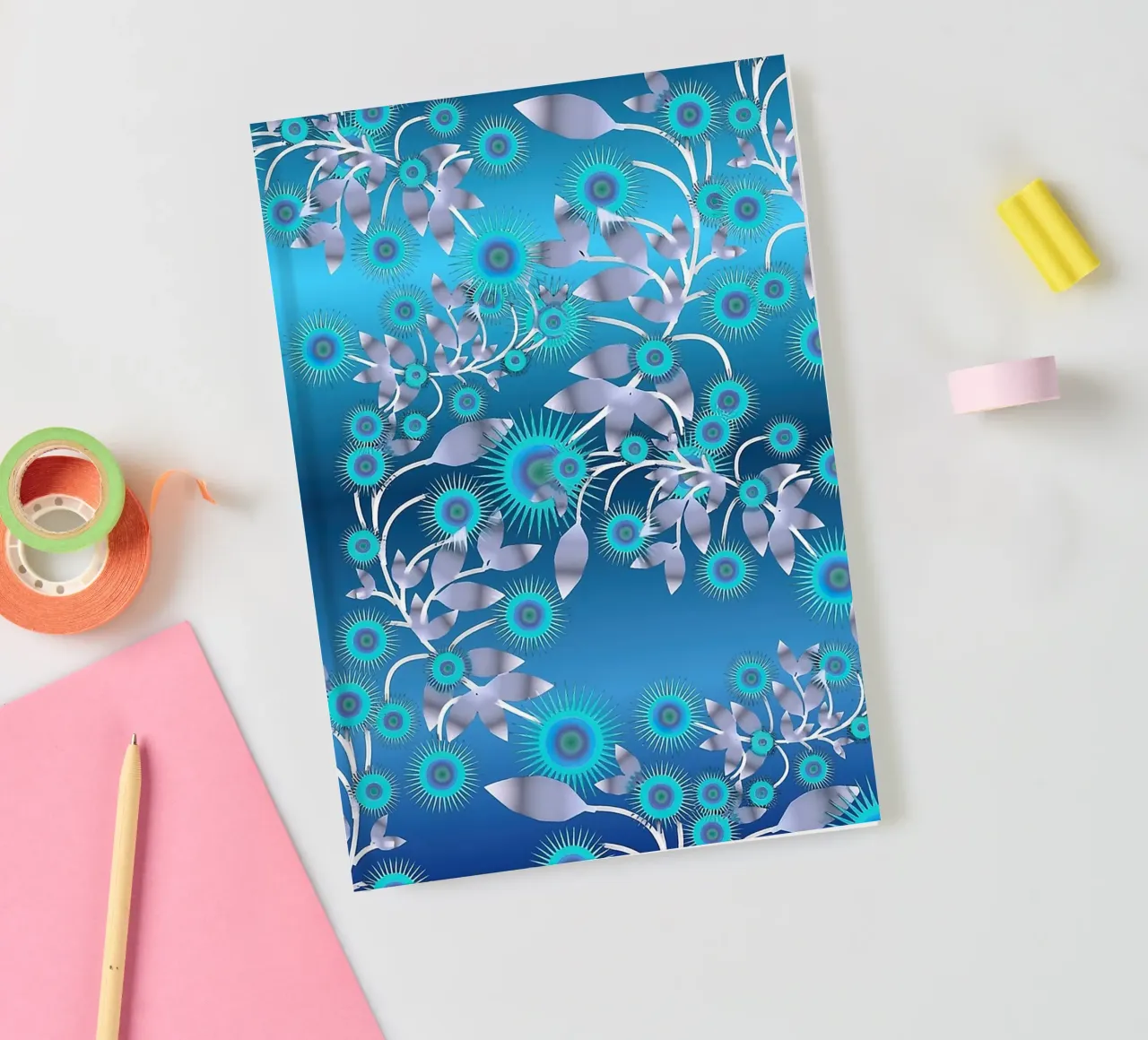 Ethereal Botanical Pattern notebook by Gerarldking Mellisa