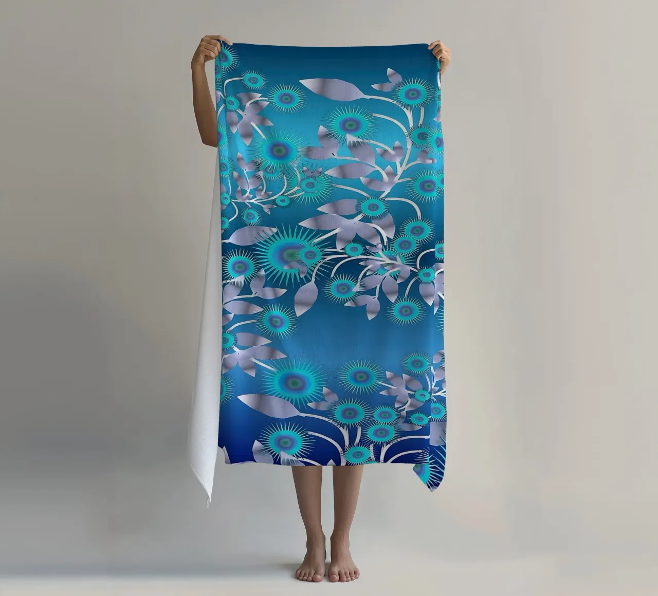 Ethereal Botanical Pattern telo mare da Gerarldking Mellisa