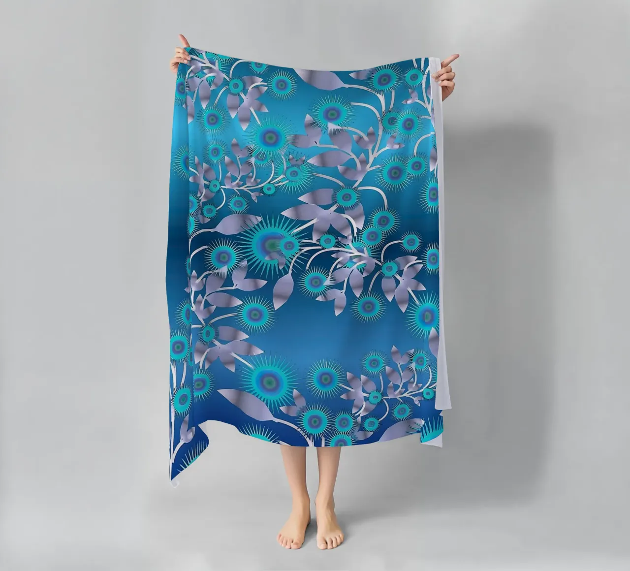 Ethereal Botanical Pattern telo mare da Gerarldking Mellisa