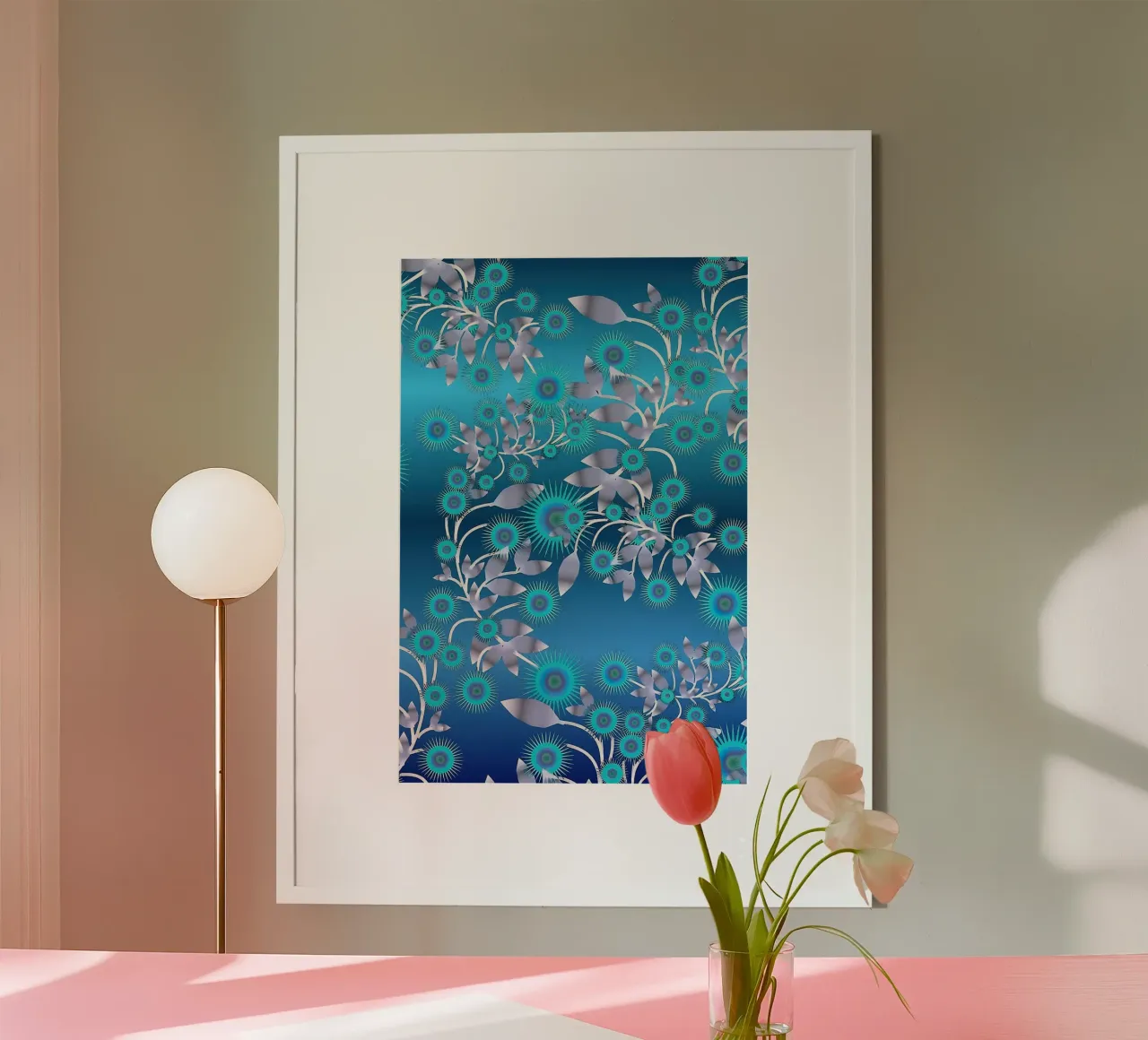 Ethereal Botanical Pattern carta hahnemühle da Gerarldking Mellisa