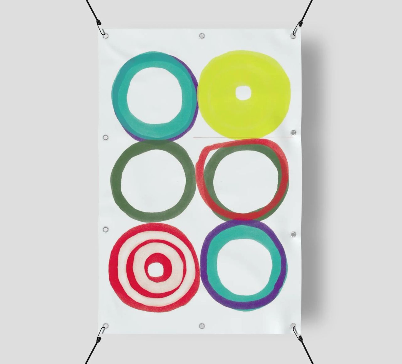 Circles telo in pvc da Catherine Aguilar