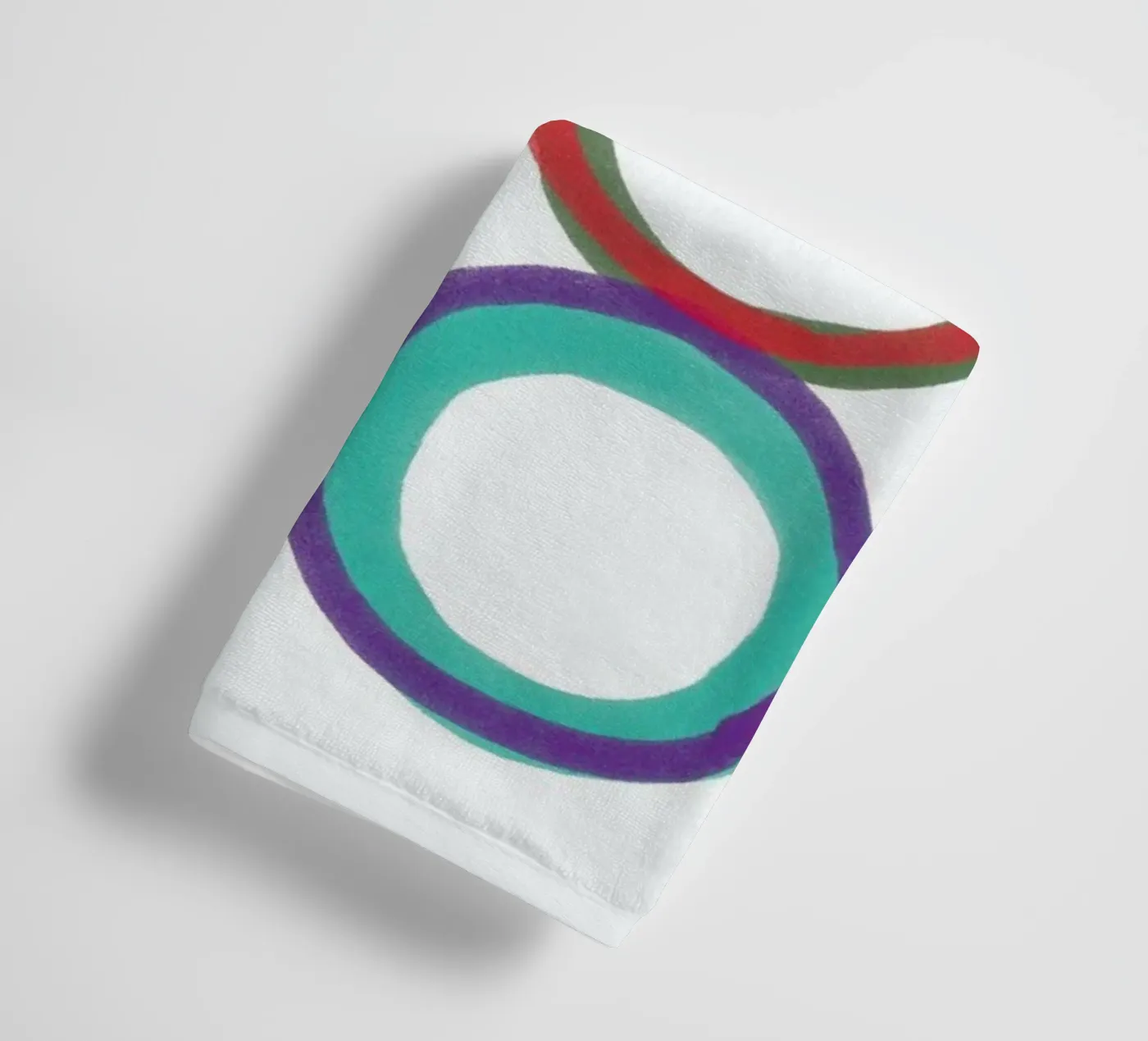 Circles towel by Catherine Aguilar