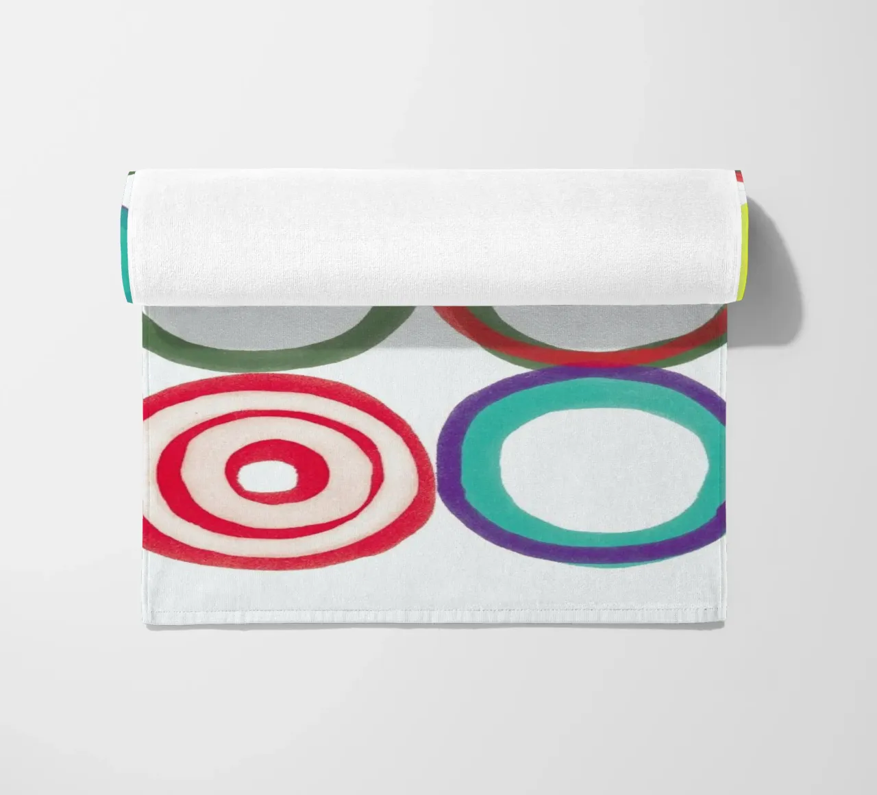 Circles beach towel by Catherine Aguilar