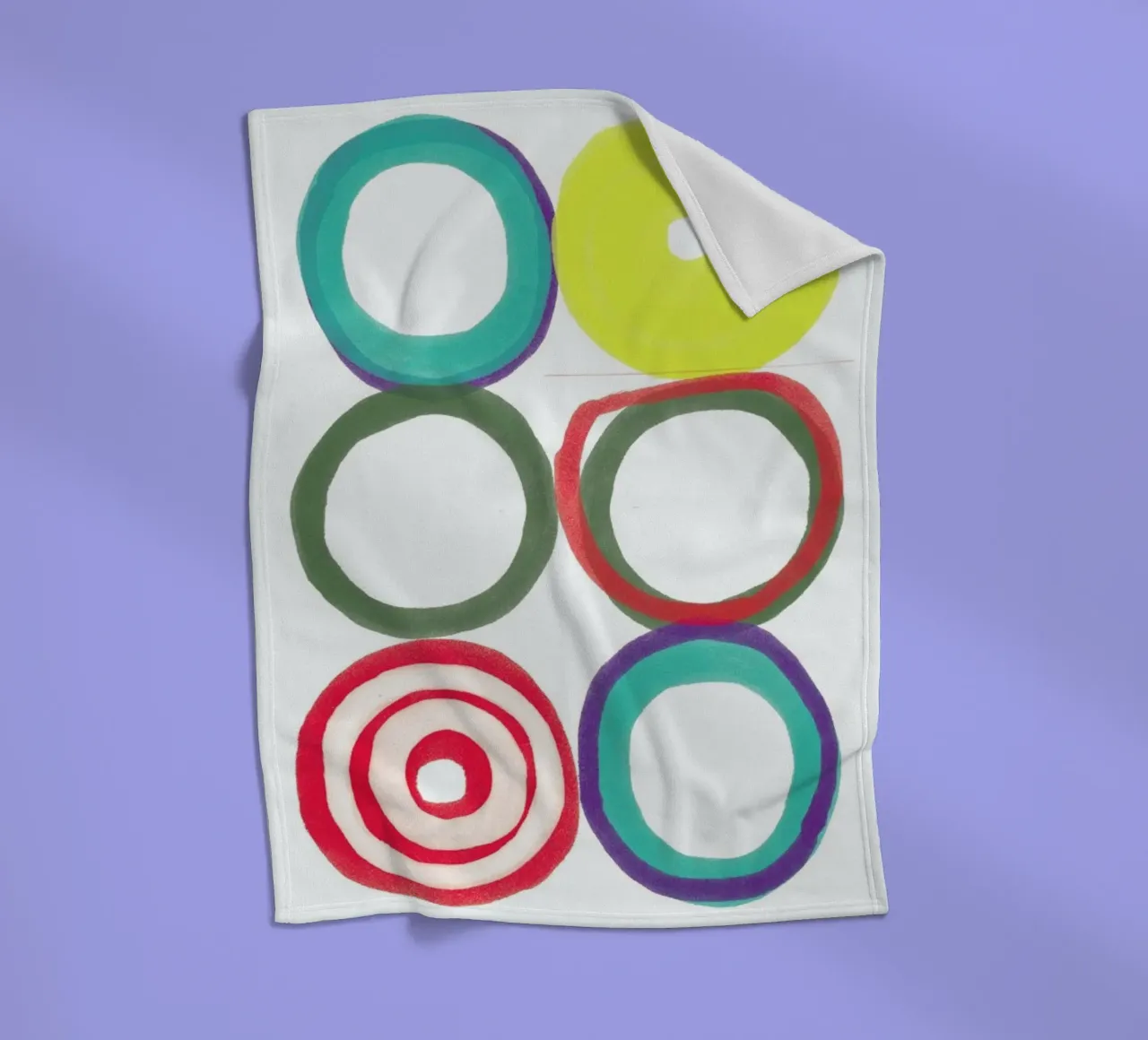 Circles coperta in pile da Catherine Aguilar