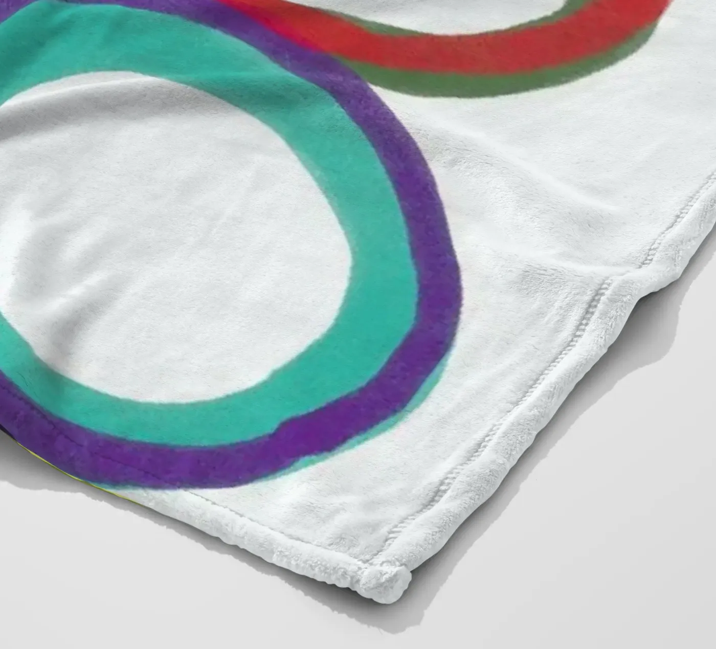 Circles fleece blanket by Catherine Aguilar