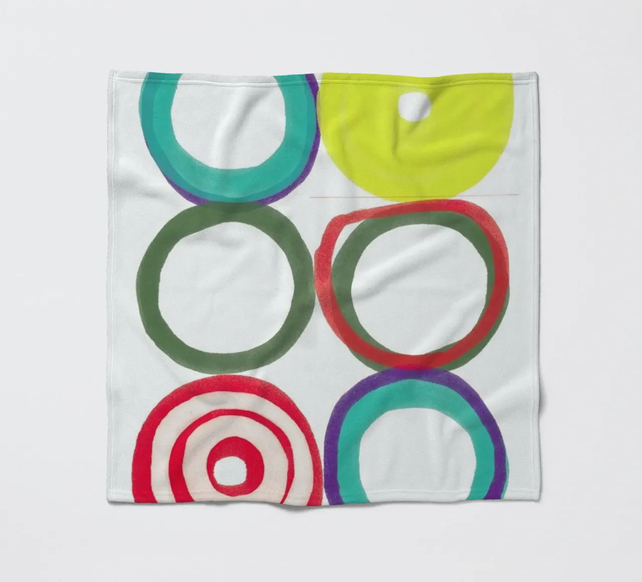 Circles coperta in pile da Catherine Aguilar