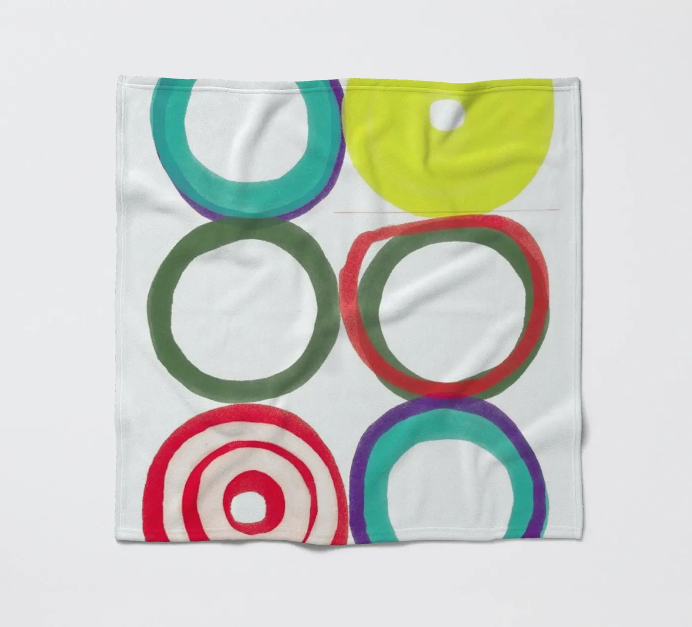 Circles fleece blanket by Catherine Aguilar