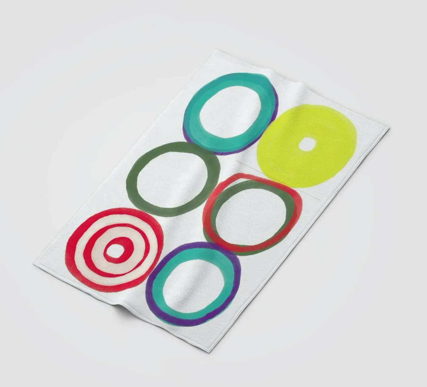 Circles fleece blanket by Catherine Aguilar