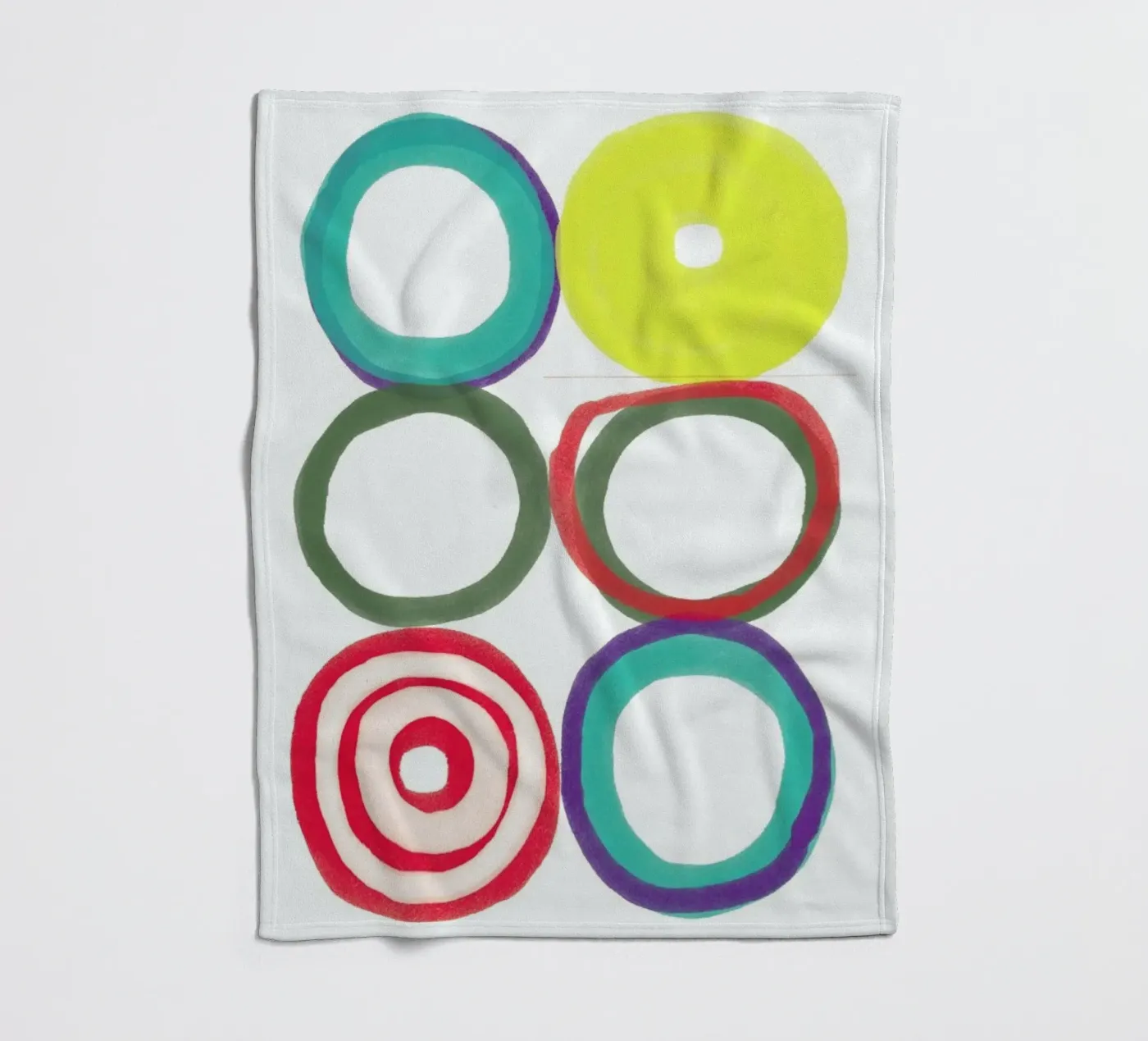 Circles fleece blanket by Catherine Aguilar