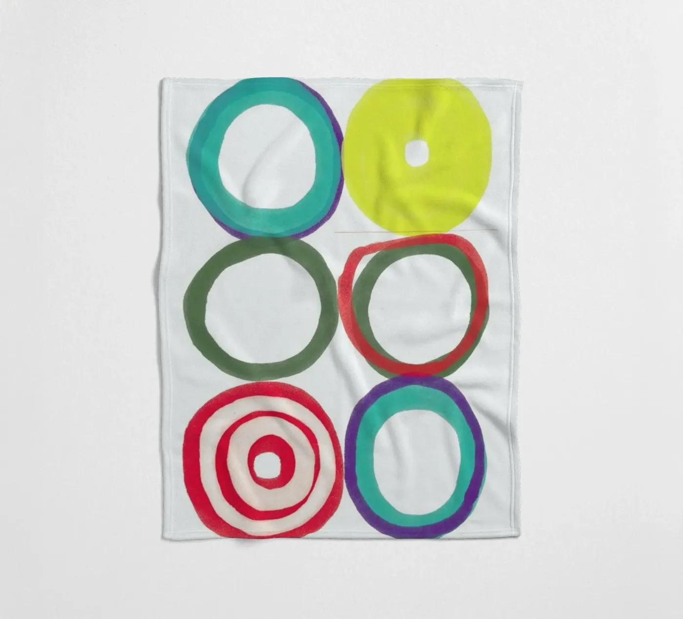Circles fleece blanket by Catherine Aguilar