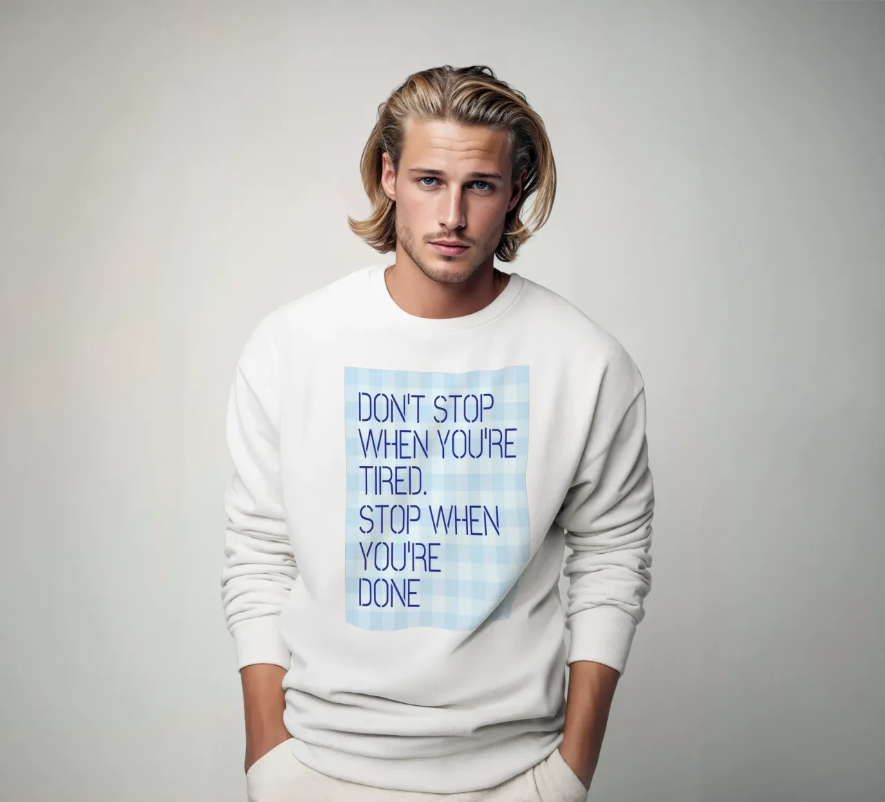 Non fermatevi quando siete stanchi felpa da Mutiaram