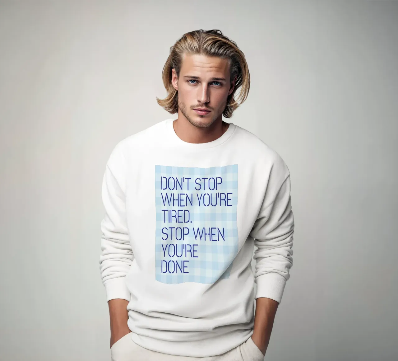 Non fermatevi quando siete stanchi felpa da Mutiaram