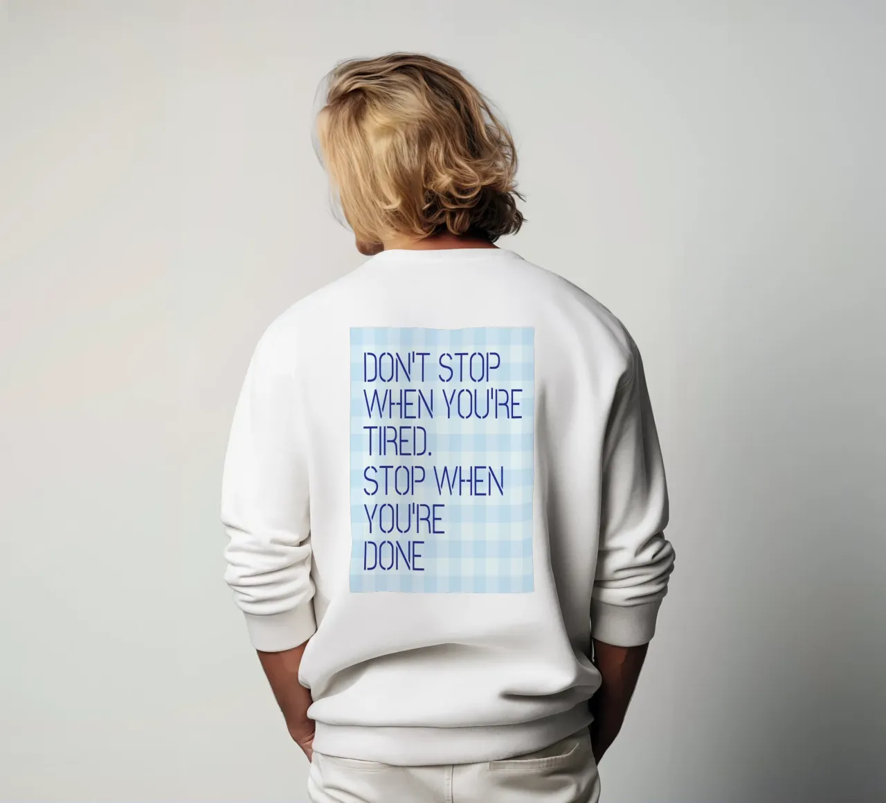 Non fermatevi quando siete stanchi felpa da Mutiaram