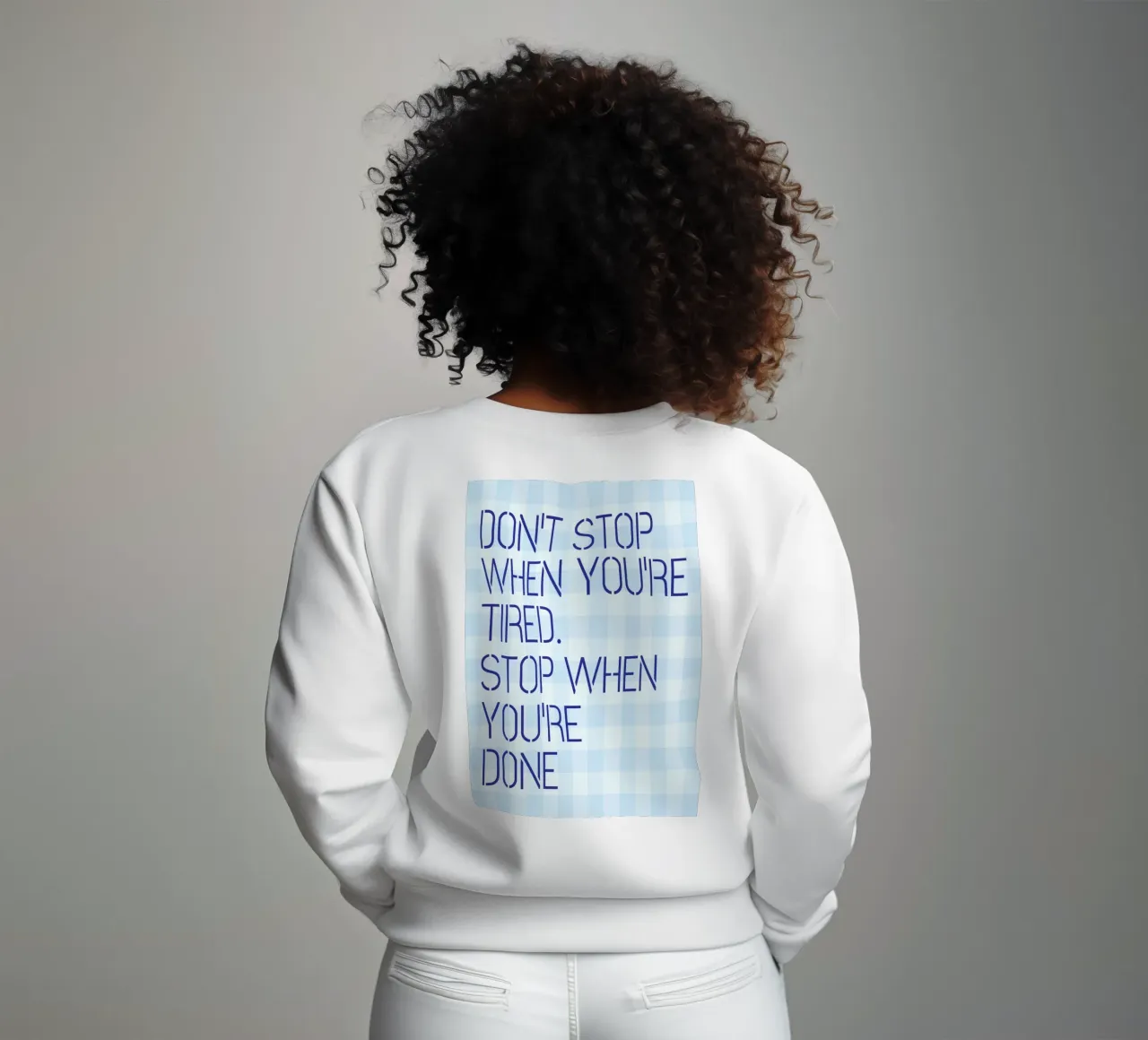 Non fermatevi quando siete stanchi felpa da Mutiaram