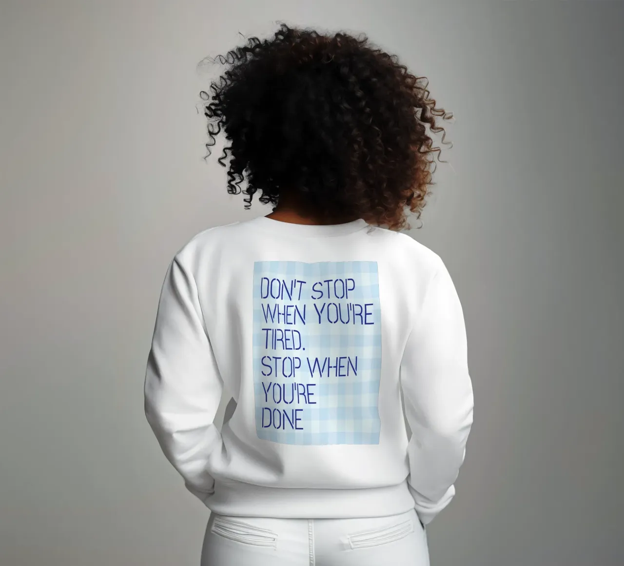 Non fermatevi quando siete stanchi felpa da Mutiaram