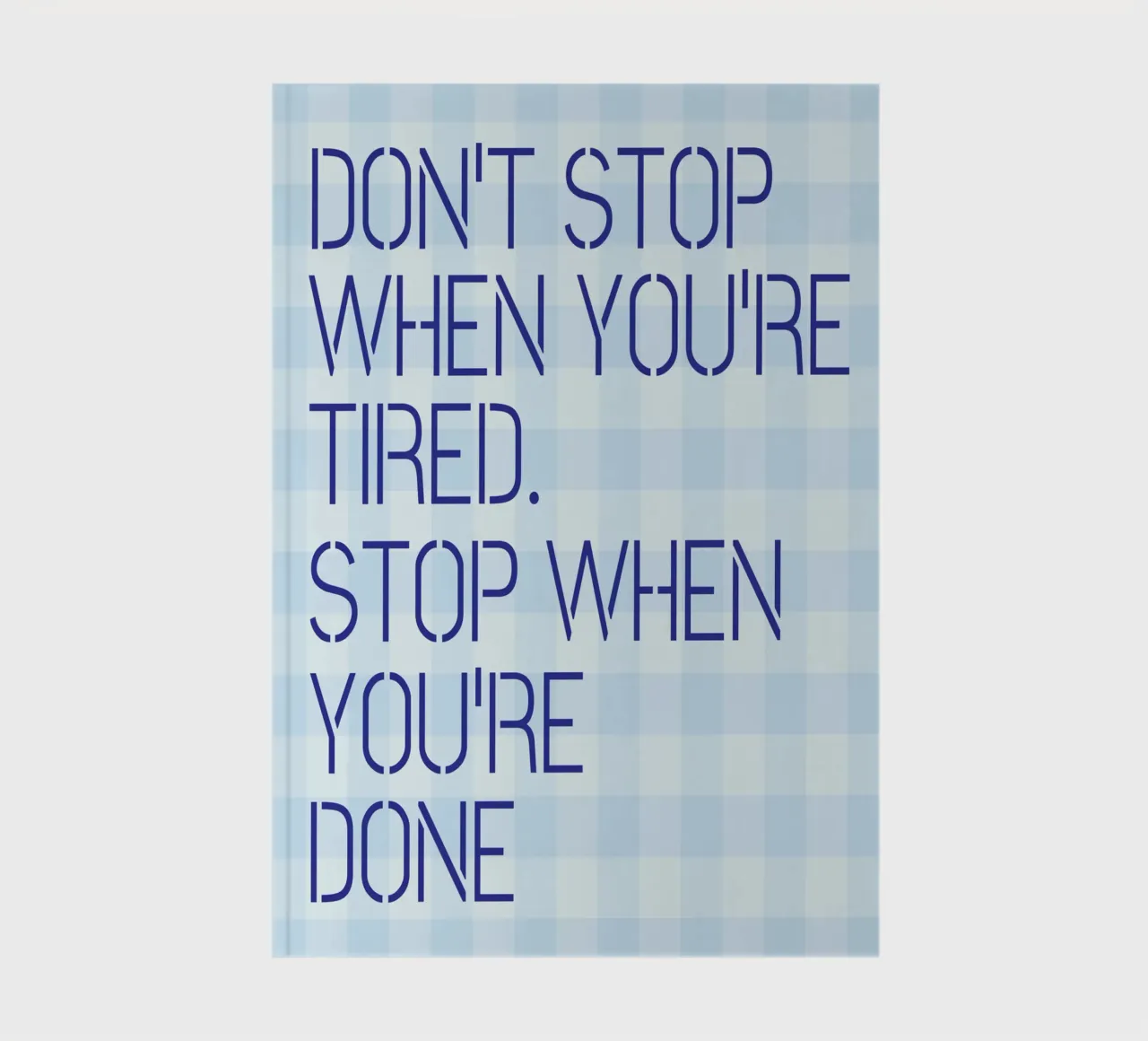 Stop niet als je moe bent notitieboek van Mutiaram