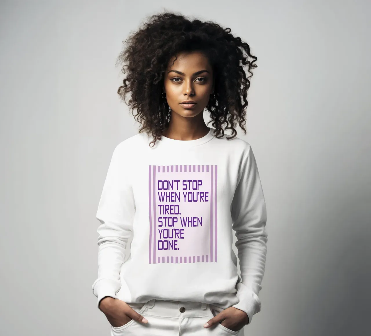 Dont Stops When You're Tired sweatshirt by Mutiaram
