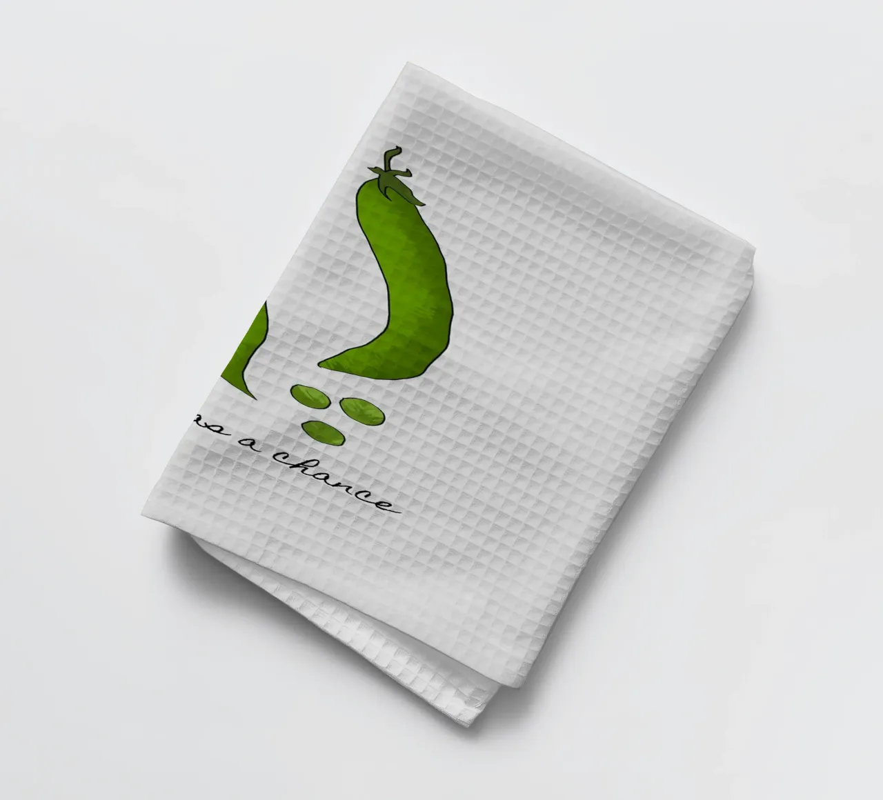 Date una possibilità ai piselli canovaccio da cucina da Orara Studio
