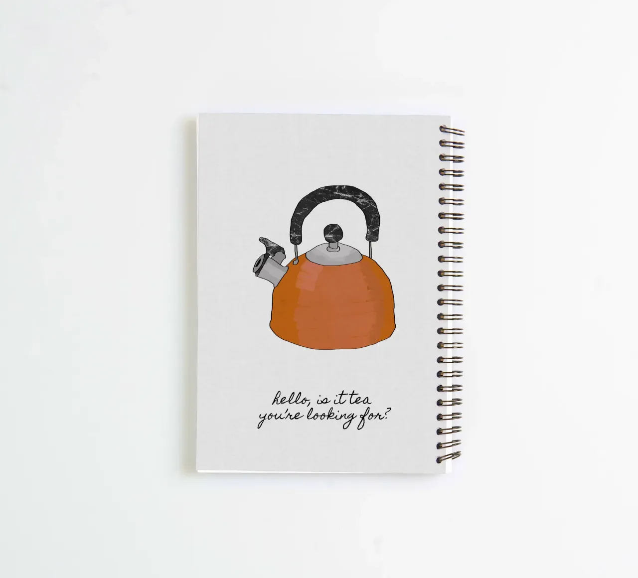 Hello Is It Tea diario ad anelli da Orara Studio