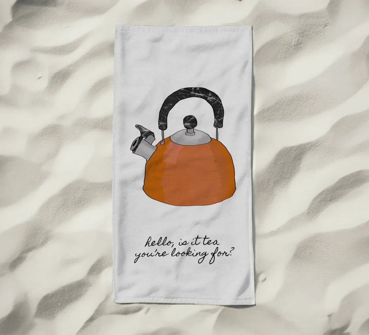 Hello Is It Tea telo mare da Orara Studio