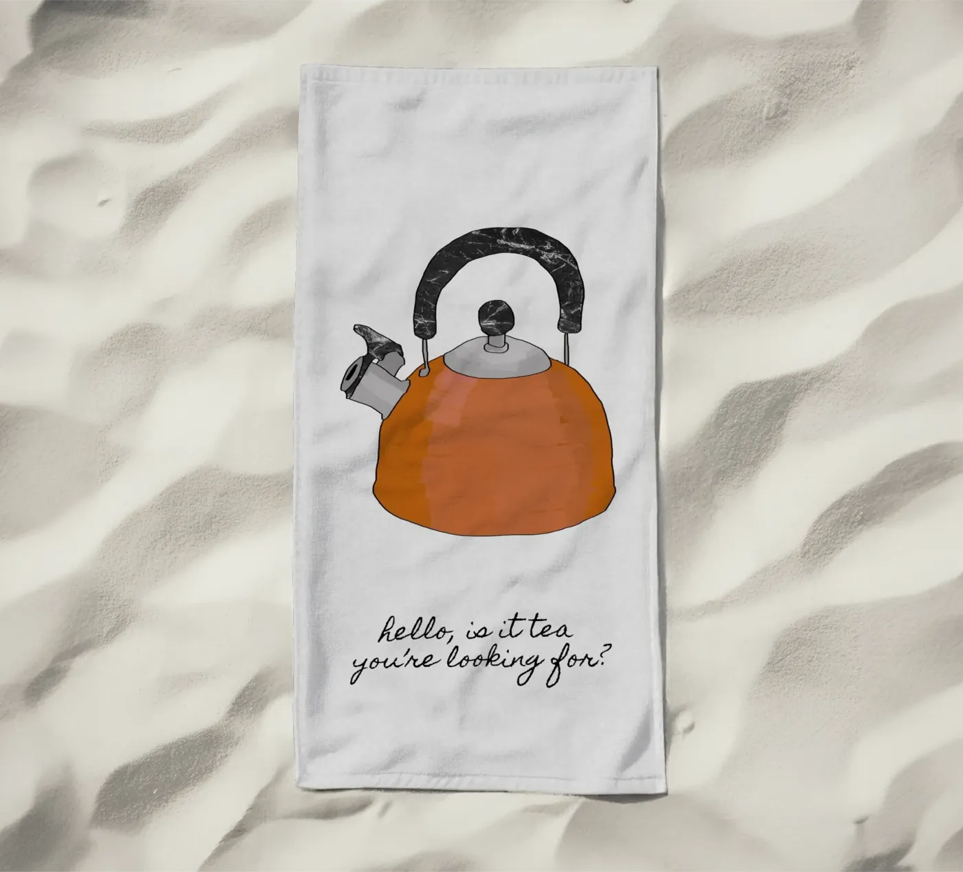 Hello Is It Tea telo mare da Orara Studio