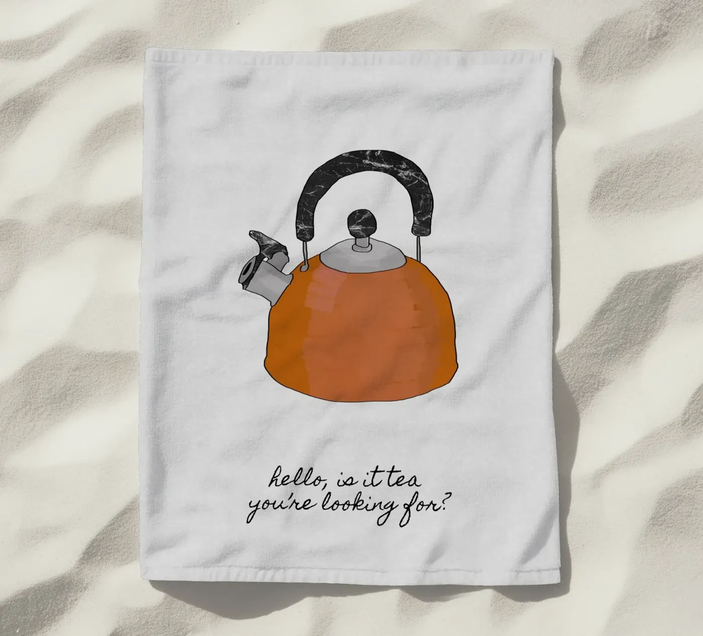 Hello Is It Tea telo mare da Orara Studio