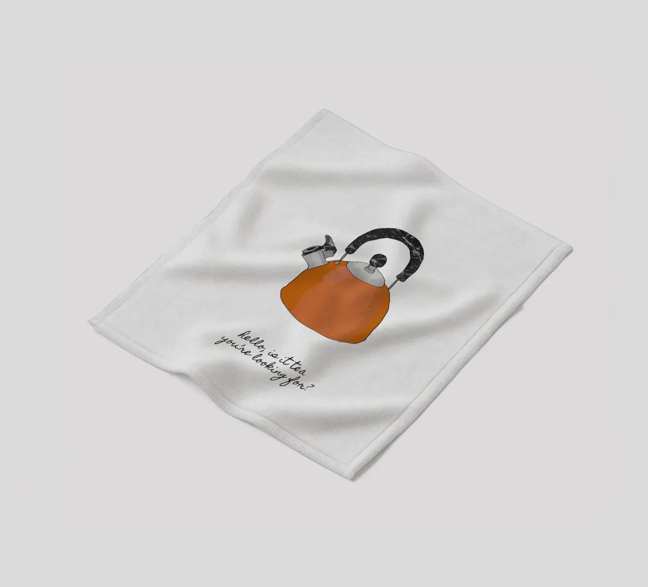 Hello Is It Tea coperta in pile da Orara Studio