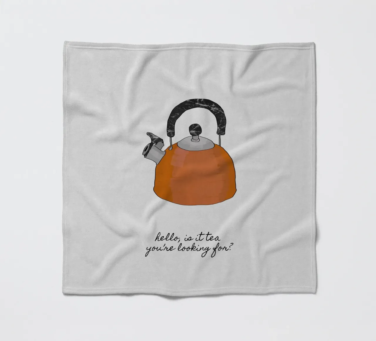 Hello Is It Tea coperta in pile da Orara Studio