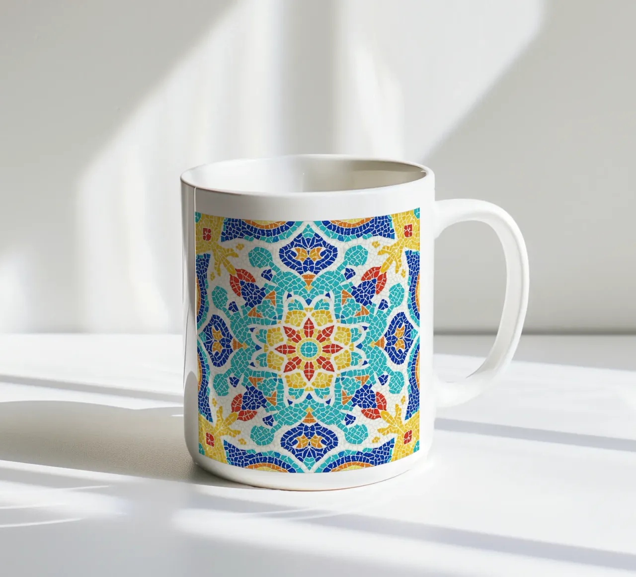 Surreal Portuguese Tile Pattern tazza in ceramica da Seitz Michelle