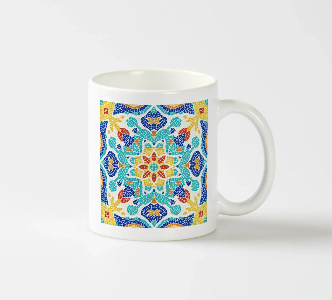 Surreal Portuguese Tile Pattern tazza in ceramica da Seitz Michelle