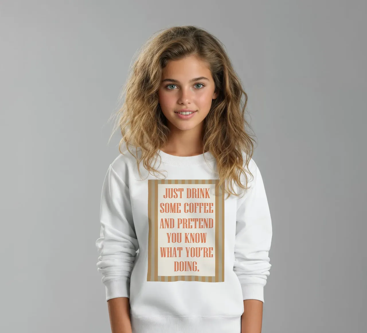 bere un po' di caffè felpa bambino da Mutiaram