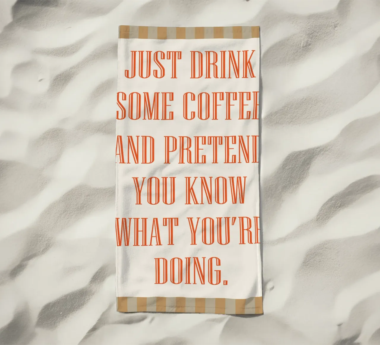 bere un po' di caffè telo mare da Mutiaram