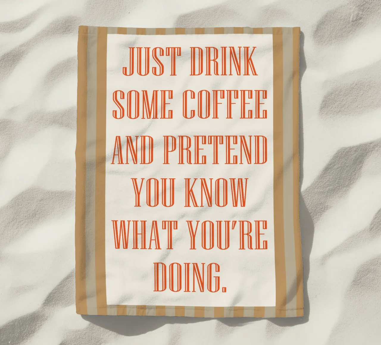 bere un po' di caffè telo mare da Mutiaram