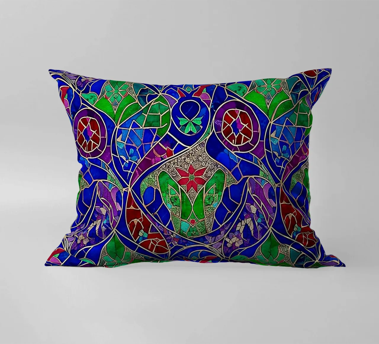 Surreal Stained Glass Pattern cuscino da Seitz Michelle