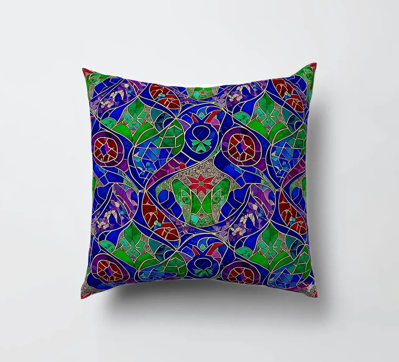 Surreal Stained Glass Pattern cuscino da Seitz Michelle