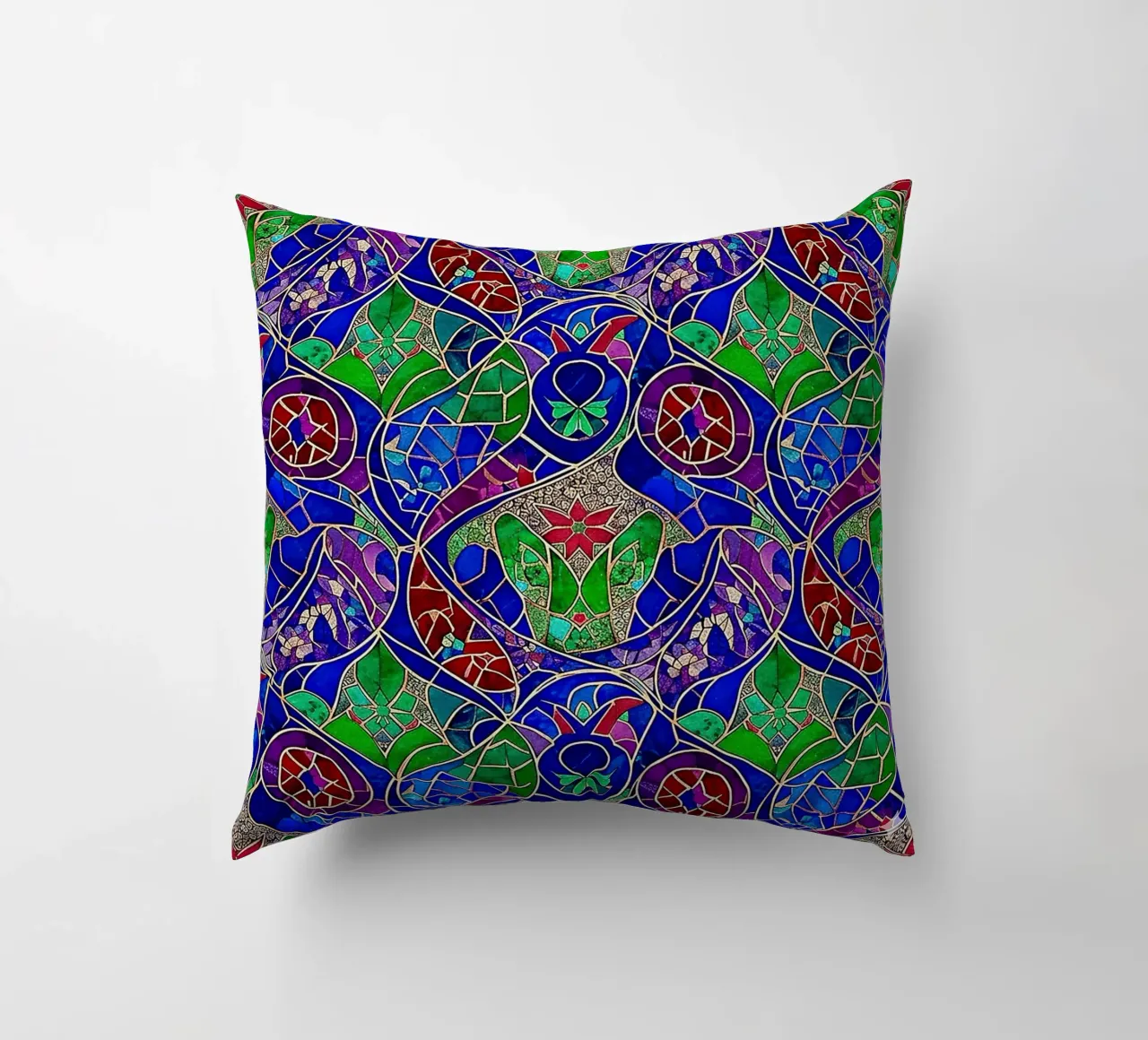 Surreal Stained Glass Pattern cuscino da Seitz Michelle