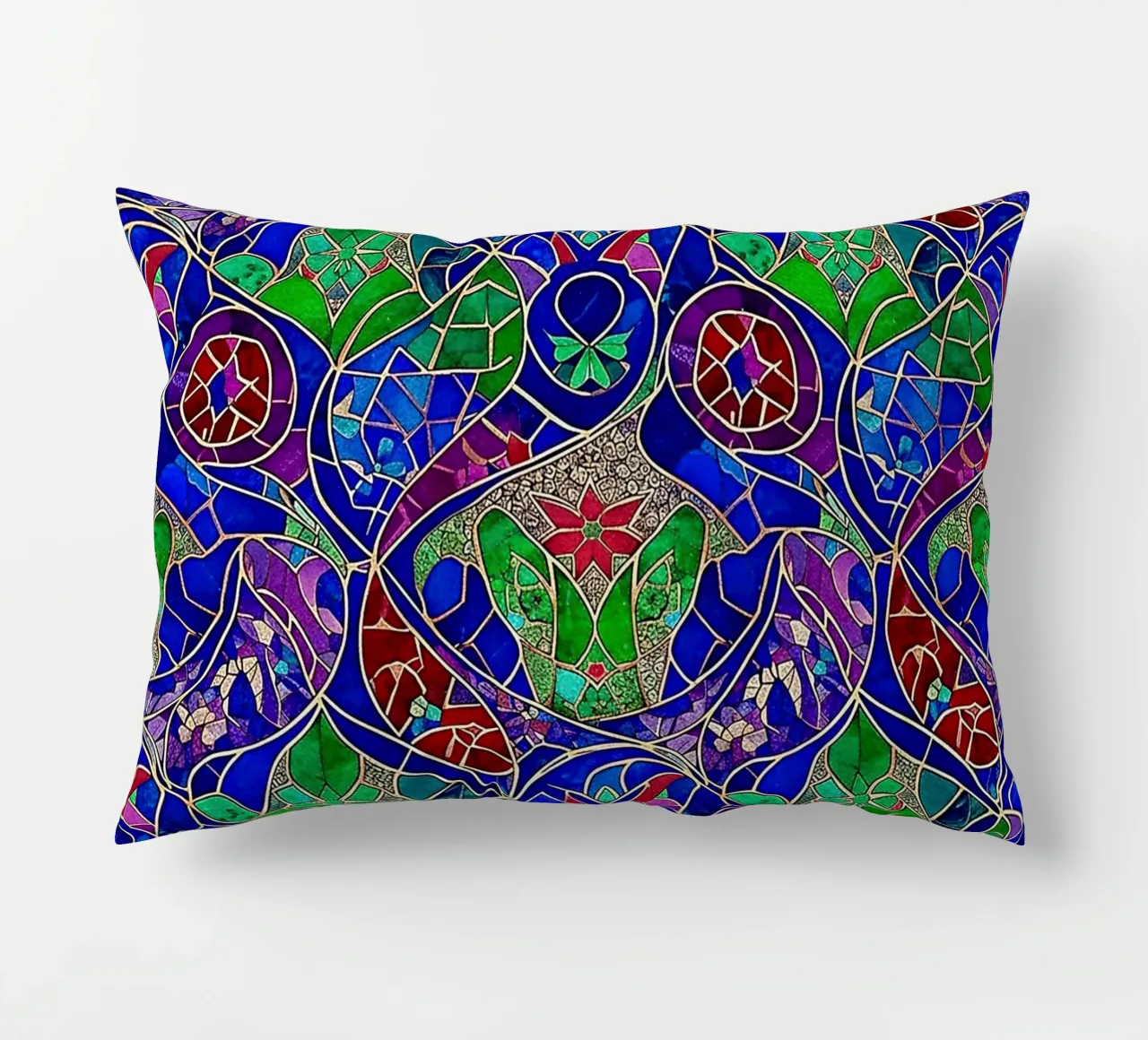 Surreal Stained Glass Pattern cuscino da Seitz Michelle