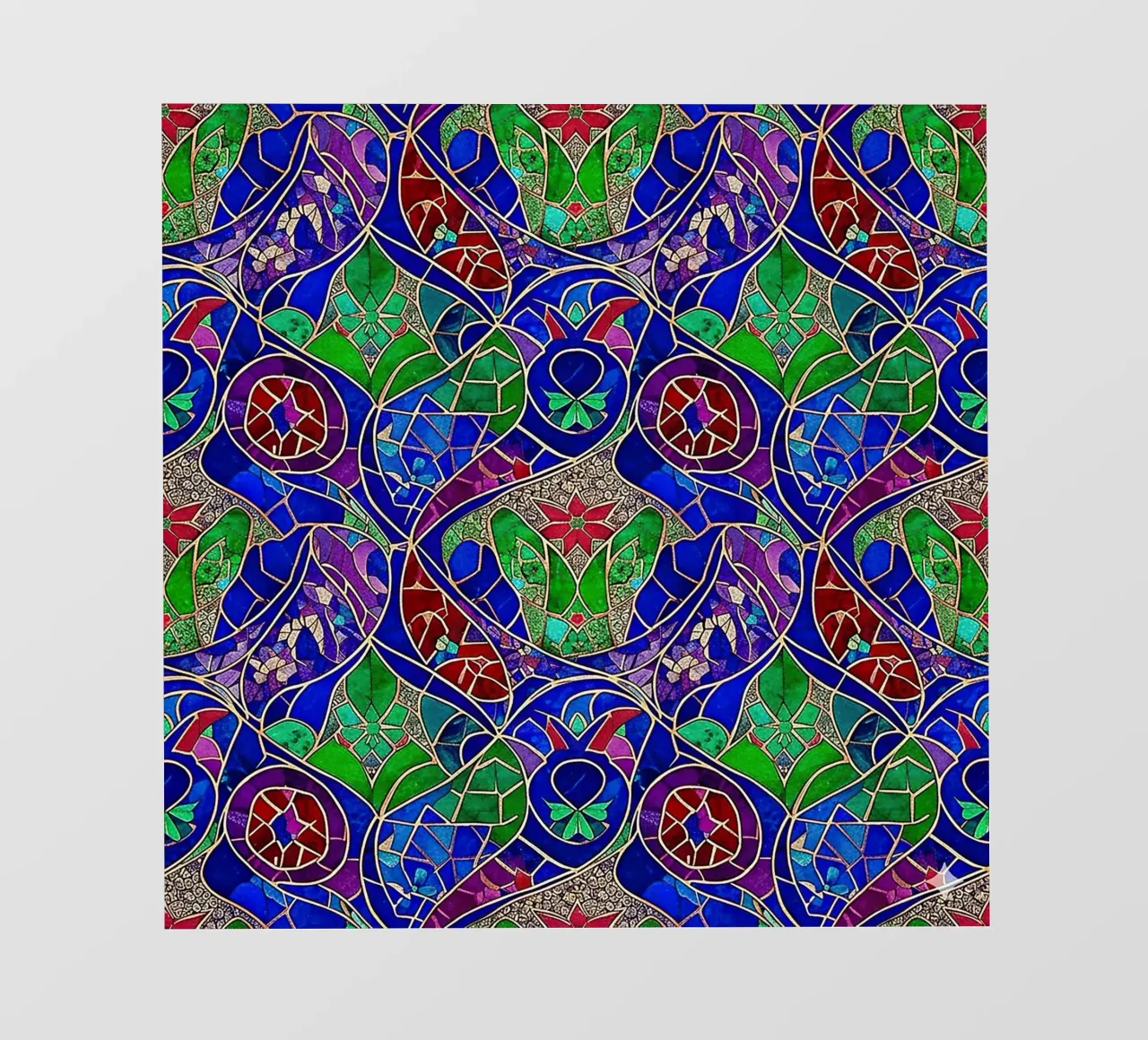 Surreal Stained Glass Pattern telo in pvc da Seitz Michelle