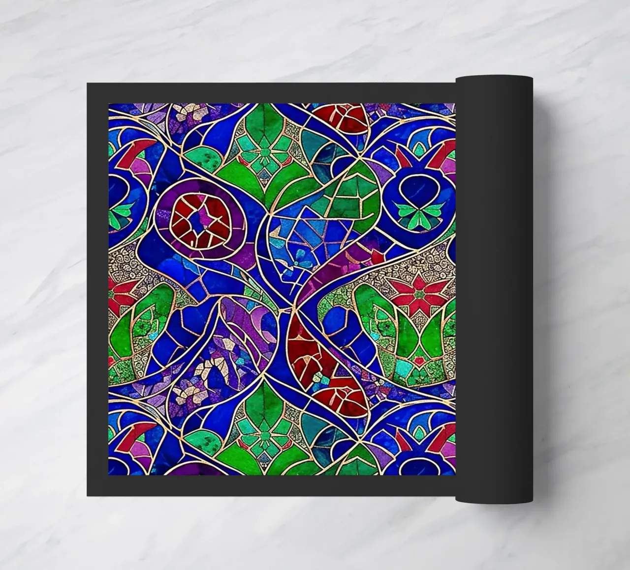 Surreal Stained Glass Pattern zerbino da Seitz Michelle