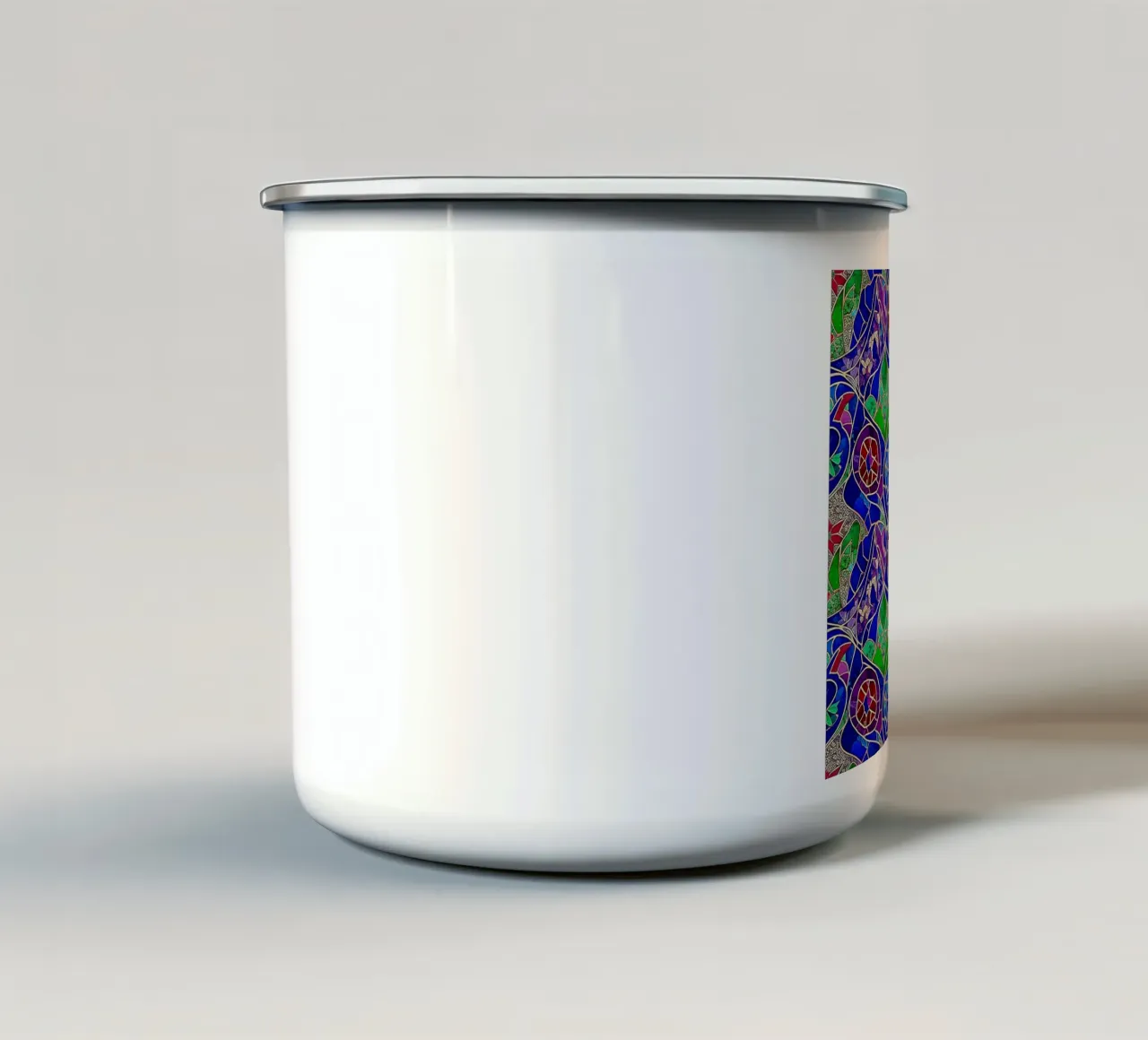 Surreal Stained Glass Pattern tazza in smalto da Seitz Michelle