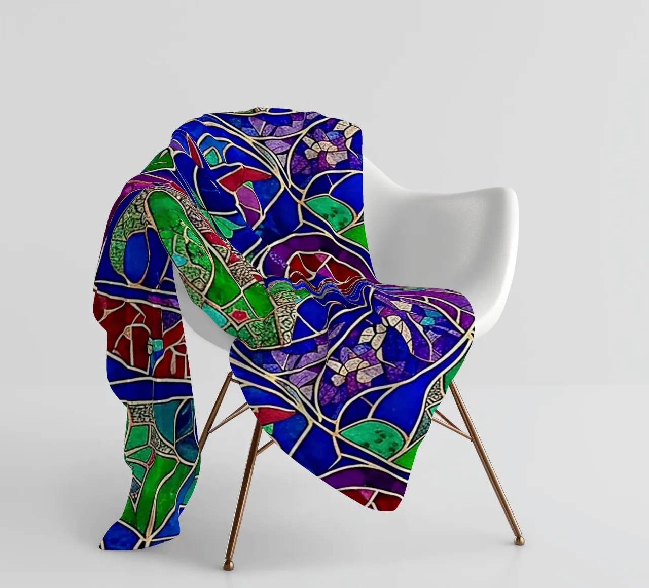 Surreal Stained Glass Pattern coperta in pile da Seitz Michelle