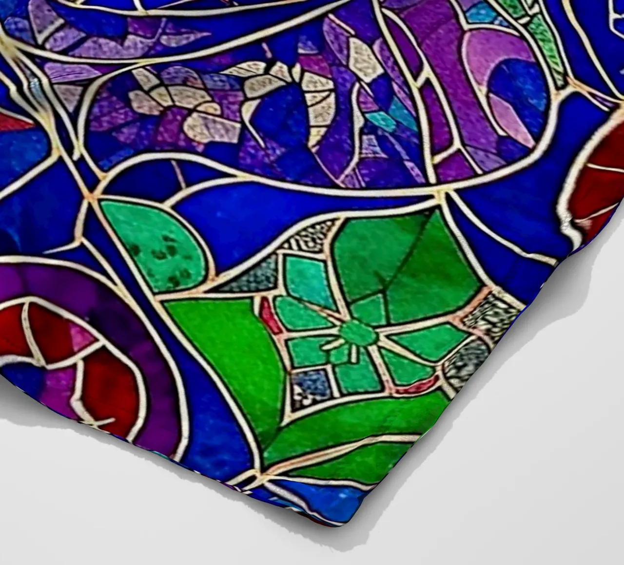Surreal Stained Glass Pattern coperta in pile da Seitz Michelle