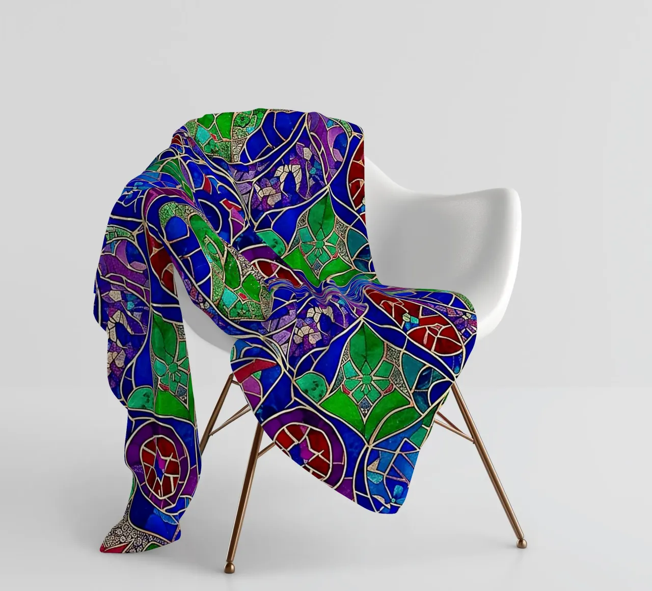 Surreal Stained Glass Pattern coperta in pile da Seitz Michelle