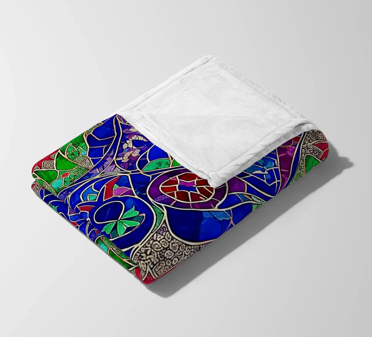 Surreal Stained Glass Pattern coperta in pile da Seitz Michelle